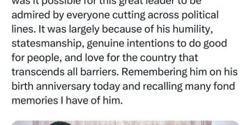 ఆయన కీర్తి రాజకీయాలకతీతం