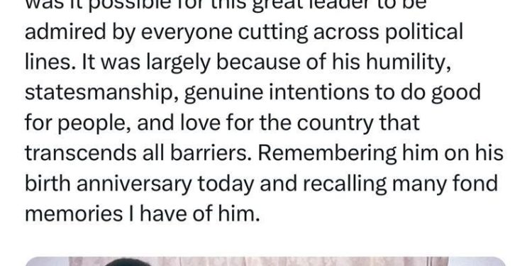 ఆయన కీర్తి రాజకీయాలకతీతం