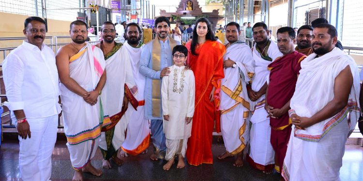 శ్రీశైలం మల్లన్నను దర్శించుకున్న టిడిపి జాతీయ ప్రధాన కార్యదర్శి నారా లోకేష్.