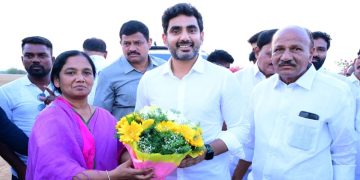 యువనేత నారా లోకేష్‌కు ఆపూర్వ స్వాగతం