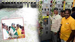 హంద్రీ నీవాకు జలాలు విడుదల చేసిన చంద్రబాబు