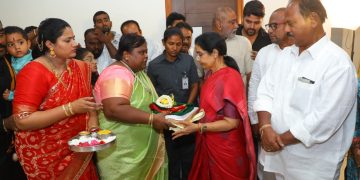 కుప్పం మున్సిపల్ చైర్మన్ నివాసానికి భువనమ్మ