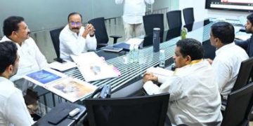 మంగళగిరి లక్ష్మీ నరసింహస్వామి ఆలయ జీర్ణోద్ధరణ పనులకు శ్రీకారం