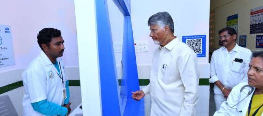 ఆస్పరి పీహెచ్ సి లో సంజీవని ప్రాజెక్టు పనితీరు పరిశీలన