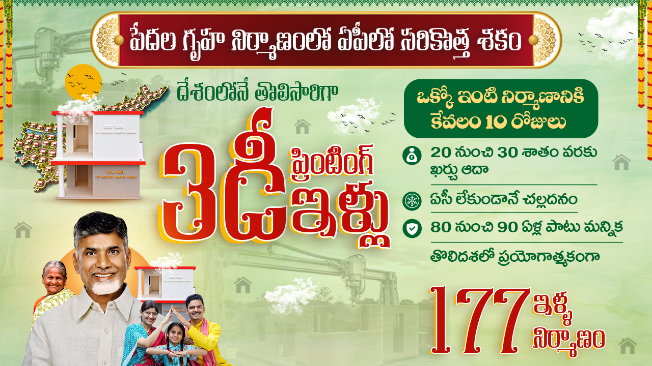 ౩డి ప్రింటింగ్ ఇళ్లు